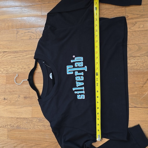 LEVI'S BRAND WOMENS JUNIOR BLACK "SILVERTAB" SIGNATURE LONG SLEEVE SHIRT MEDIUM - Picture 11 of 16